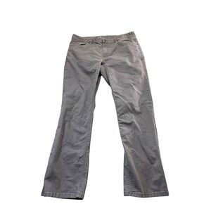 Stio Rivet Pant Mens 35S Khaki Gray Organic Cotton Outdoor Hiking Canvas Utility